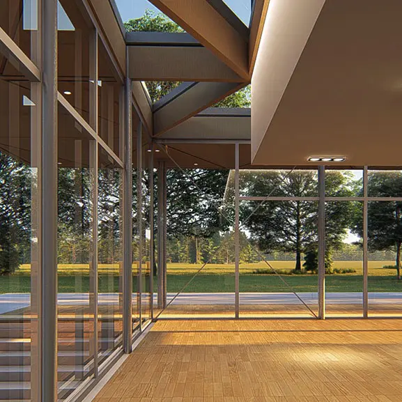 Ontwerp modern museumpaviljoen Lage Vuursche